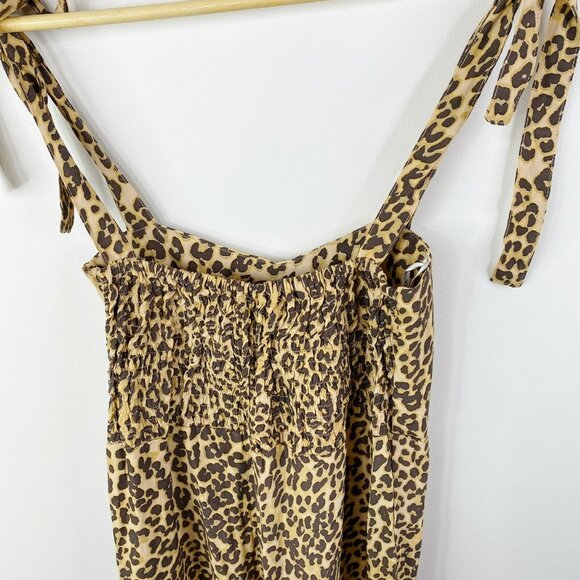 Faithfull The Brand Elsa Jumpsuit Womens Size 4 Animal Print One Piece - Picture 3 of 5